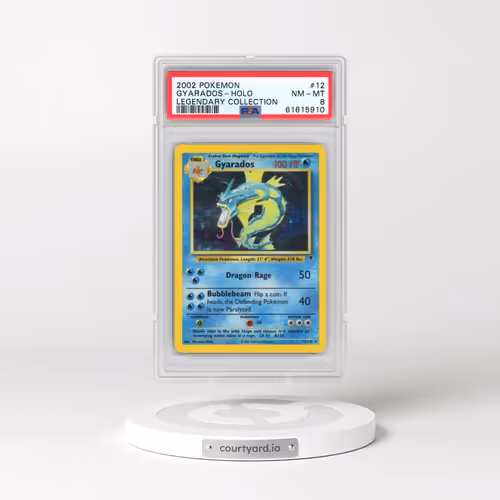 2002 Pokémon Legendary Collection #12 Gyarados - Holo (PSA 8 NM-MT)
