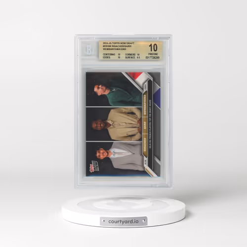 2024 Topps Now Draft #DRSW Alex Sarr/Victor Wembanyama/Zaccharie Risacher (BGS 10 PRISTINE)