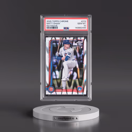 2025 Topps Chrome #219 Matt Shaw - Raywave (PSA 10 GEM MINT)