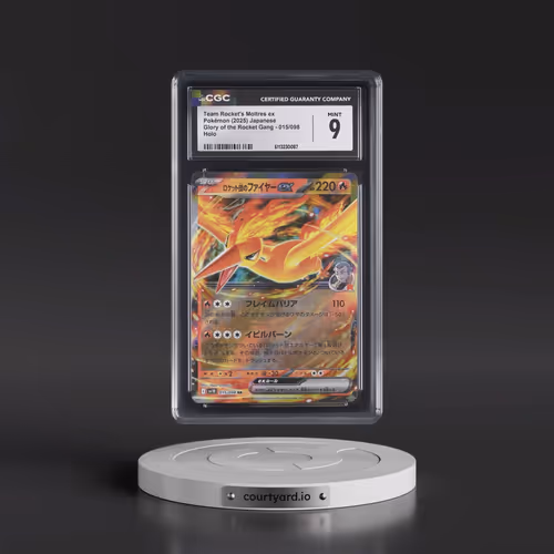 2025 Glory of the Rocket Gang - sv10 #015/098 Team Rocket's Moltres ex - Holo (CGC 9 MINT)