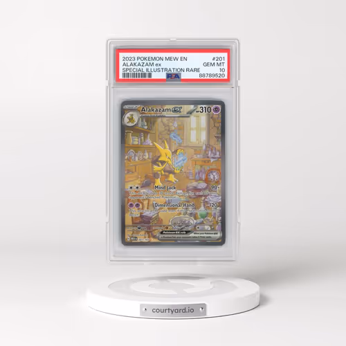 2023 Pokémon Mew EN-151 #201 Alakazam EX - Holo Special Illustration Rare (PSA 10 GEM MINT)