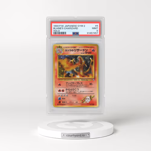 1999 Pokémon Gym 2 #6 Blaine's Charizard - Holo (PSA 9 MINT)