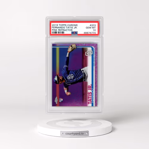 2019 Topps Chrome #203 Fernando Tatis Jr. - Pink Refractor (PSA 10 GEM MINT)