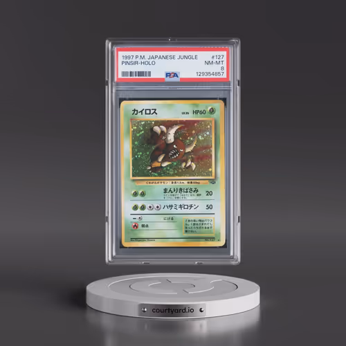 1997 Pokémon Jungle #127 Pinsir - Holo (PSA 8 NM-MT)