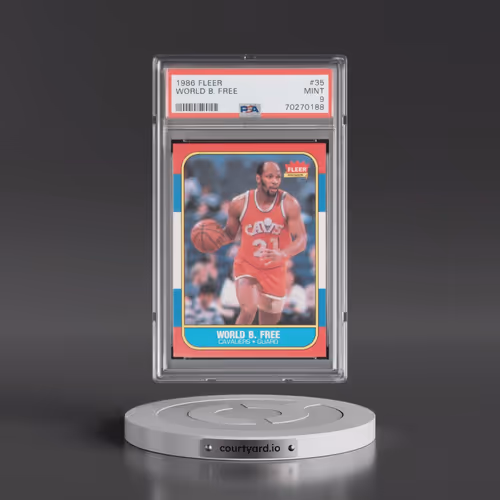1986 Fleer #35 World B. Free (PSA 9 MINT)