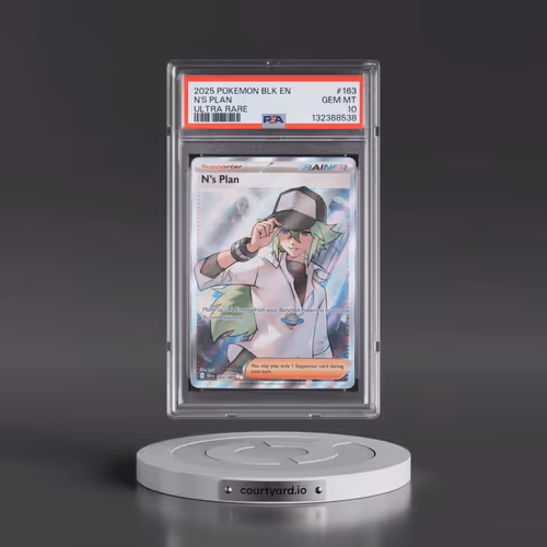 2025 Pokémon Blk EN-Black Bolt #163 N's Plan - Ultra Rare (PSA 10 GEM MINT)