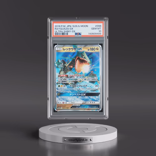 2018 Pokémon Sun & Moon Ultra Shiny GX #098 Rayquaza GX - Holo (PSA 10 GEM MINT)