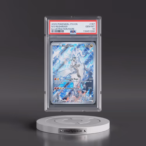 2025 Pokémon Jtg EN-Journey Together #167 N's Reshiram - Illustration Rare (PSA 10 GEM MINT)