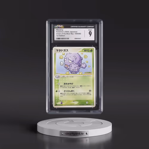 2004 Clash of the Blue Sky #004/082 Weezing - 1st Edition (CGC 9 MINT)
