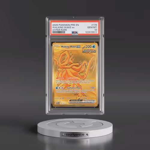 2025 Pokémon Pre EN-Prismatic Evolutions #178 Walking Wake EX - Holo Hyper Rare (PSA 10 GEM MINT)