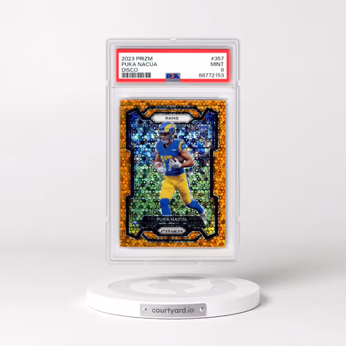 2023 Panini Prizm #357 Puka Nacua - Disco Prizm (PSA 9 MINT)