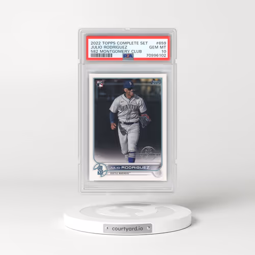 2022 Topps Complete Set #659 Julio Rodriguez - 582 Montgomery Club (PSA 10 GEM MINT)