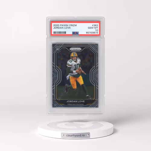 2020 Panini Prizm #363 Jordan Love (PSA 10 GEM MINT)