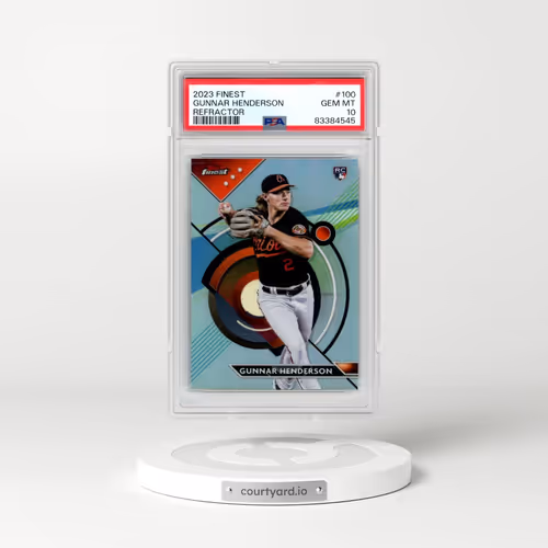 2023 Topps Finest #100 Gunnar Henderson - Refractor (PSA 10 GEM MINT)