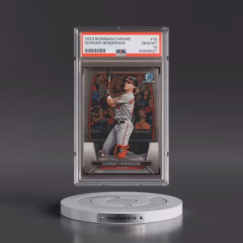 2023 Bowman Chrome #10 Gunnar Henderson (PSA 10 GEM MINT)