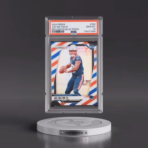2024 Panini Prizm #354 Joe Milton III - Red/White/Blue Prizm (PSA 10 GEM MINT)