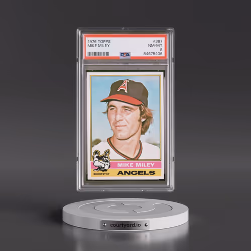 1976 Topps #387 Mike Miley (PSA 8 NM-MT)