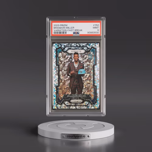 2023 Panini Prizm #152 Brandon Miller - Variation-Fast Break (PSA 9 MINT)