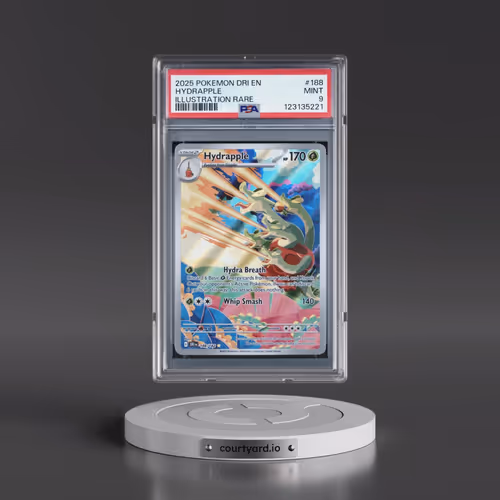 2025 Pokémon Dri EN-Destined Rivals #188 Hydrapple - Illustration Rare (PSA 9 MINT)