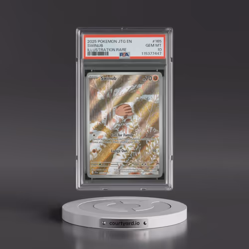 2025 Pokémon Jtg EN-Journey Together #165 Swinub - Illustration Rare (PSA 10 GEM MINT)