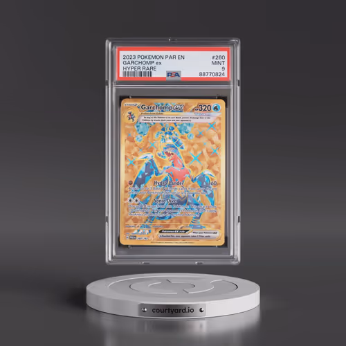 2023 Pokémon Par EN-Paradox Rift #260 Garchomp EX - Holo Hyper Rare (PSA 9 MINT)