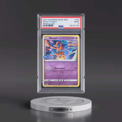2021 Pokémon Swsh Black Star Promo #170 Deoxys - Holo Prerelease (PSA 9 MINT)