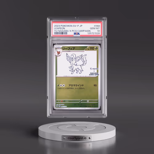2023 Pokémon SV-P Promo #068 Leafeon - YU Nagaba X Pokemon Card Game Campaign (PSA 10 GEM MINT)