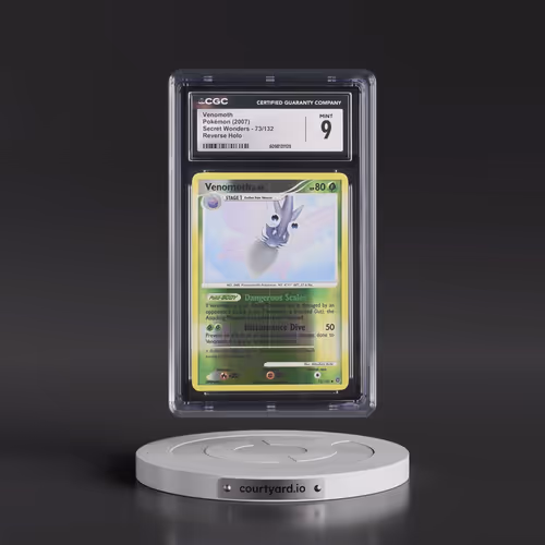 2007 Secret Wonders #73/132 Venomoth - Reverse Holo (CGC 9 MINT)