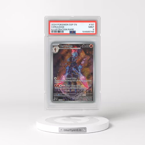 2024 Pokémon Ssp EN-Surging Sparks #197 Ceruledge - Illustration Rare (PSA 9 MINT)