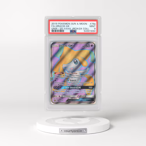 2019 Unified Minds #79a Jirachi GX - Holo Alt. Art Jirachi GX Collection (PSA 9 MINT)