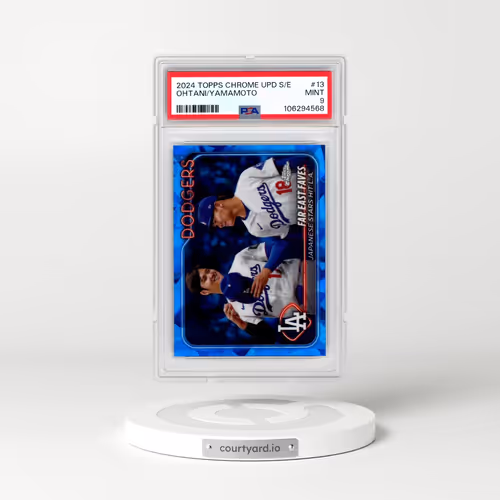 2024 Topps Chrome Sapphire Update Series #13 Shohei Ohtani/Yoshinobu Yamamoto (PSA 9 MINT)