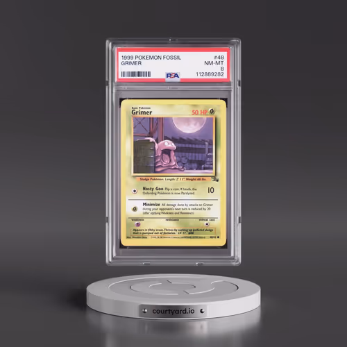 1999 Pokémon Fossil #48 Grimer (PSA 8 NM-MT)