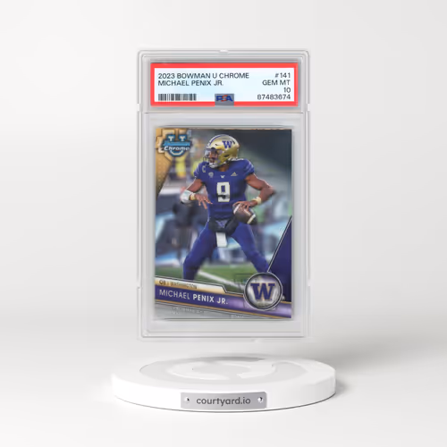 2023 Bowman University Chrome #141 Michael Penix Jr. (PSA 10 GEM MINT)