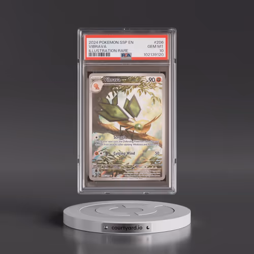 2024 Pokémon Ssp EN-Surging Sparks #206 Vibrava - Illustration Rare (PSA 10 GEM MINT)