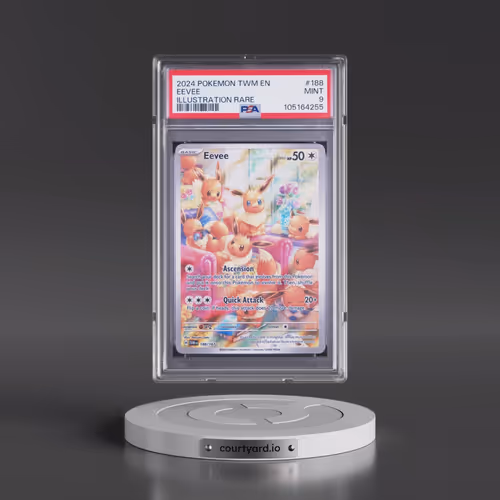 2024 Pokémon Twm EN-Twilight Masquerade #188 Eevee - Illustration Rare (PSA 9 MINT)
