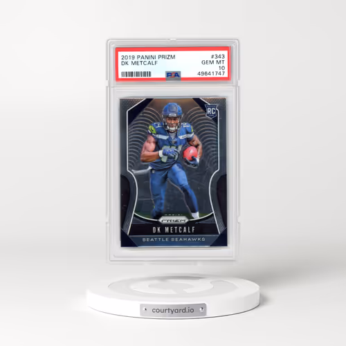 2019 Panini Prizm #343 DK Metcalf (PSA 10 GEM MINT)