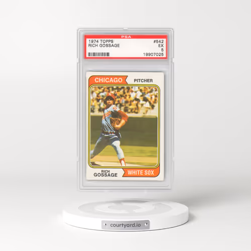 1974 Topps #542 Rich Gossage (PSA 5 EX)