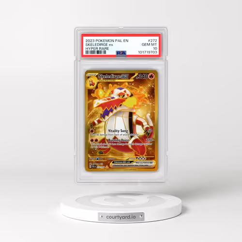 2023 Pokémon Pal EN-Paldea Evolved #272 Skeledirge EX - Holo Hyper Rare (PSA 10 GEM MINT)