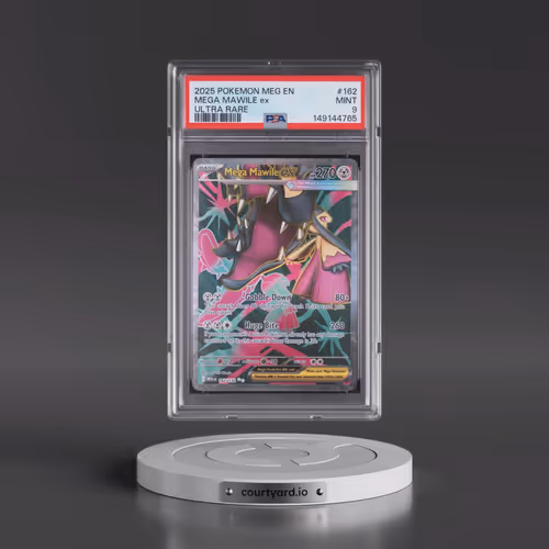 2025 Pokémon Meg EN-Mega Evolution #162 Mega Mawile EX - Holo Ultra Rare (PSA 9 MINT)