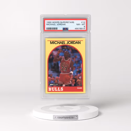 1990 Hoops Superstars #12 Michael Jordan (PSA 8 NM-MT)