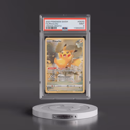 2023 Pokémon Sword and Shield Crown Zenith #GG30 Pikachu - Full Art (PSA 9 MINT)