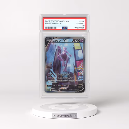 2022 Pokémon Go #074 Mewtwo V - Holo Full Art (PSA 10 GEM MINT)