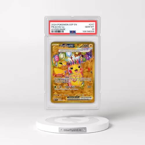 2024 Pokémon Ssp EN-Surging Sparks #247 Pikachu EX - Holo Hyper Rare (PSA 10 GEM MINT)