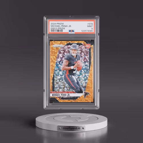 2024 Panini Prizm #378 Michael Penix Jr. - Disco Prizm (PSA 9 MINT)
