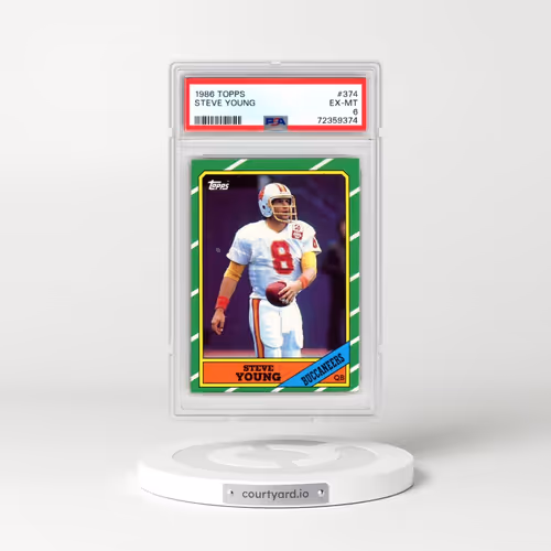 1986 Topps #374 Steve Young (PSA 6 EX-MT)