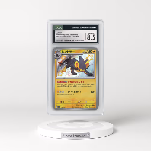 2023 Shiny Treasure ex #242/190 Luxray (CGC 8.5 NM-MT+)