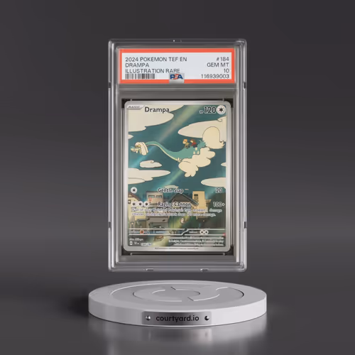 2024 Pokémon Tef EN-Temporal Forces #184 Drampa - Illustration Rare (PSA 10 GEM MINT)