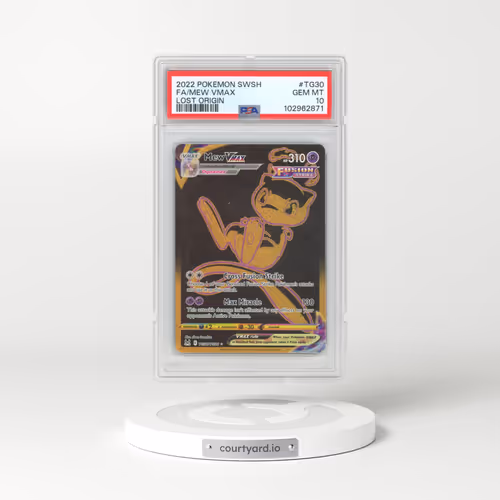 2022 Pokémon Sword & Shield Lost Origin #TG30 Mew Vmax - Full Art (PSA 10 GEM MINT)