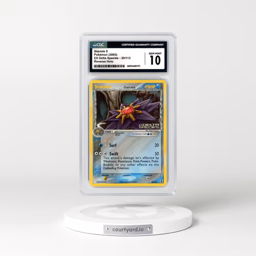 2005 EX Delta Species #30 Starmie - Holo (CGC 10 GEM MINT)