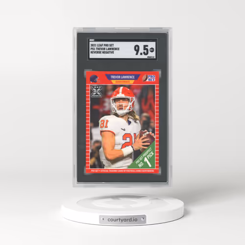 2021 Leaf Pro Set #PS1 Trevor Lawrence - Reverse Negative (SGC 9.5 MINT+)